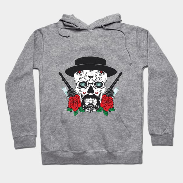 Heisenberg Mexican Skull Hoodie by nanako